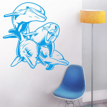 Vinilo Decorativo Delfines