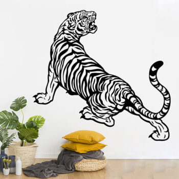 Vinilo Decorativo Tigre Rugiendo