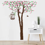 Vinilo Decorativo Árbol y Jaula