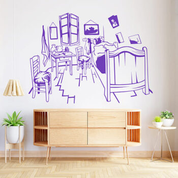 Vinilo Decorativo Habitación Van Gogh