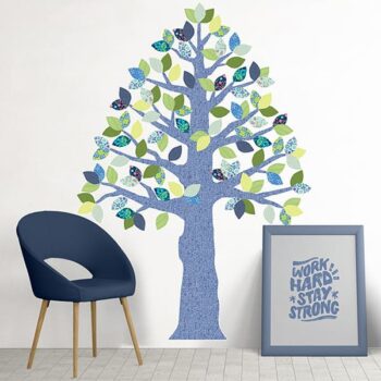 Vinilo Decorativo Árbol Cedro Azul