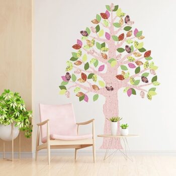 Vinilo Decorativo Árbol Cedro Rosado