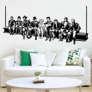 Vinilo Decorativo Obreros almorzando