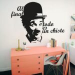 Vinilo Decorativo Frase Chaplin