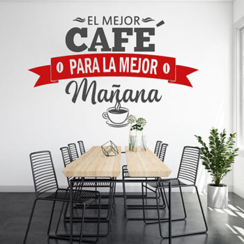 Vinilo Decorativo El Mejor Café