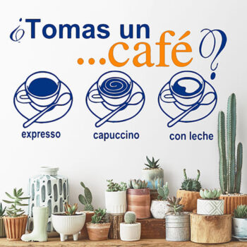 Vinilo Decorativo Tomate Un Café