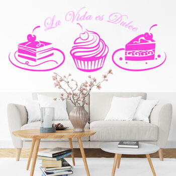 Vinilo Decorativo La Vida Es Dulce