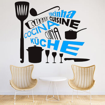 Vinilo Decorativo Cocina En Idiomas