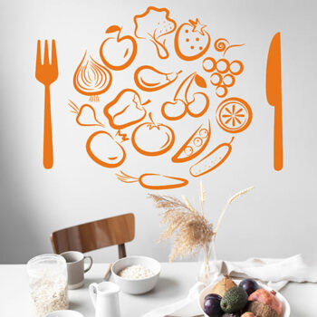 Vinilo Decorativo Almuerzo De Verduras