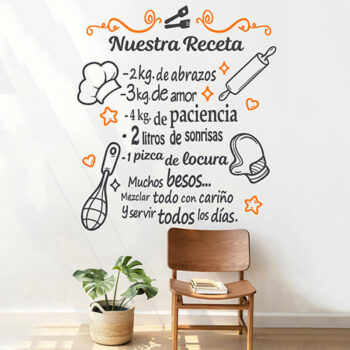 Vinilo Decorativo Nuestra Receta