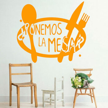 Vinilo Decorativo Ponemos la mesa