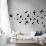 Vinilo Decorativo Bandada De Aves