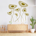 Vinilo Decorativo Flores Circulares