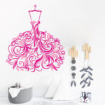 Vinilo Decorativo Vestido de Hojas