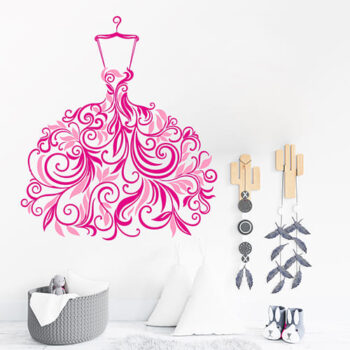 Vinilo Decorativo Vestido de Hojas