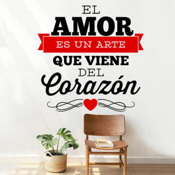 Vinilo Decorativo El Amor