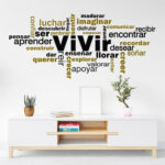 Vinilo Decorativo Vivir