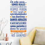 Vinilo Decorativo Somos Reales