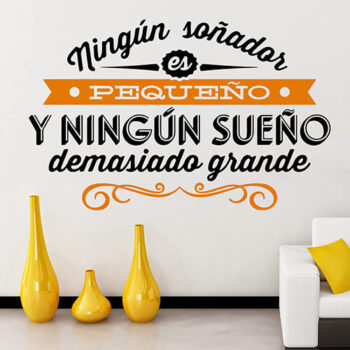 Vinilo Decorativo Ningún Soñador