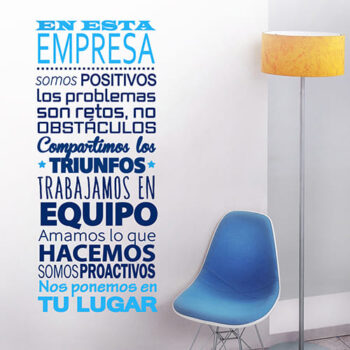 Vinilo Decorativo En esta Empresa