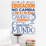Vinilo Decorativo La Educación