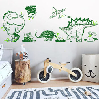 Vinilo Decorativo Grupo Dinosaurios