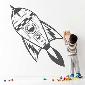 Vinilo Decorativo Cohete Espacial