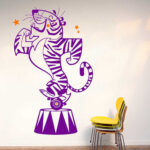 Vinilo Decorativo Tigre de Circo