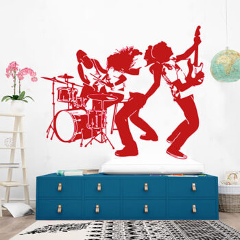 Vinilo Decorativo Banda de Rock