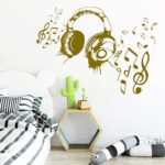 Vinilo Decorativo Audífonos