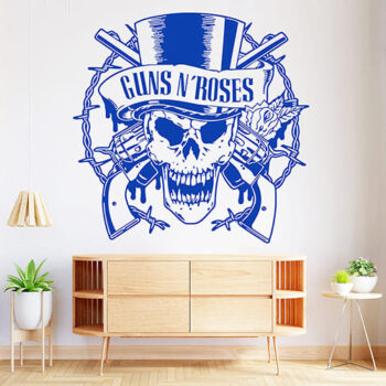 Vinilo Decorativo Calavera Guns N Roses