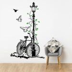 Vinilo Decorativo Bicicleta y Farol