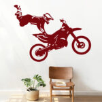 Vinilo Decorativo Acróbata en Moto